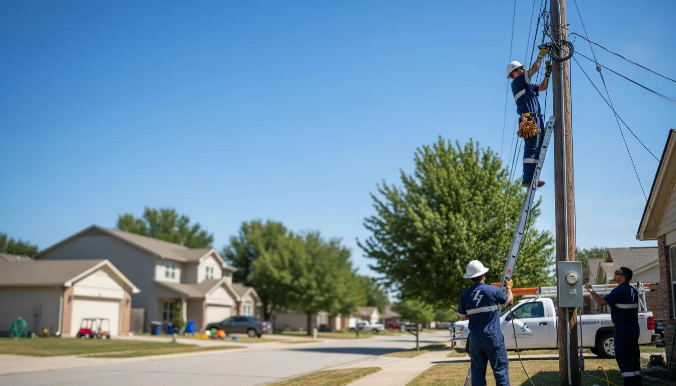 Residential electrician providing installation services in Lime Ridge, WI